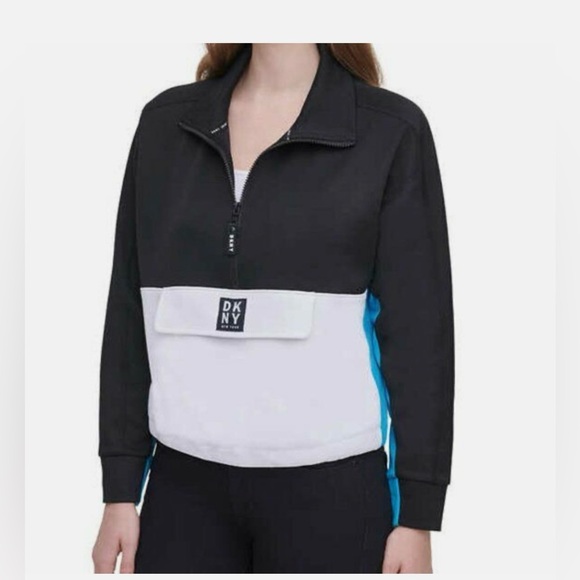 DKNY CROPPED SWEATSHIRT - Picture 1 of 4